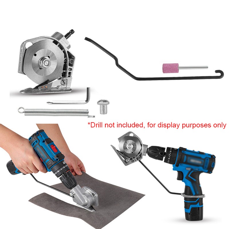 Electric Drill to Electric Fabric Cutter Refitting Accessory Impact Drill