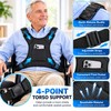 Adjustable Wheelchair Torso Support Vest for Adults – Black Positioning