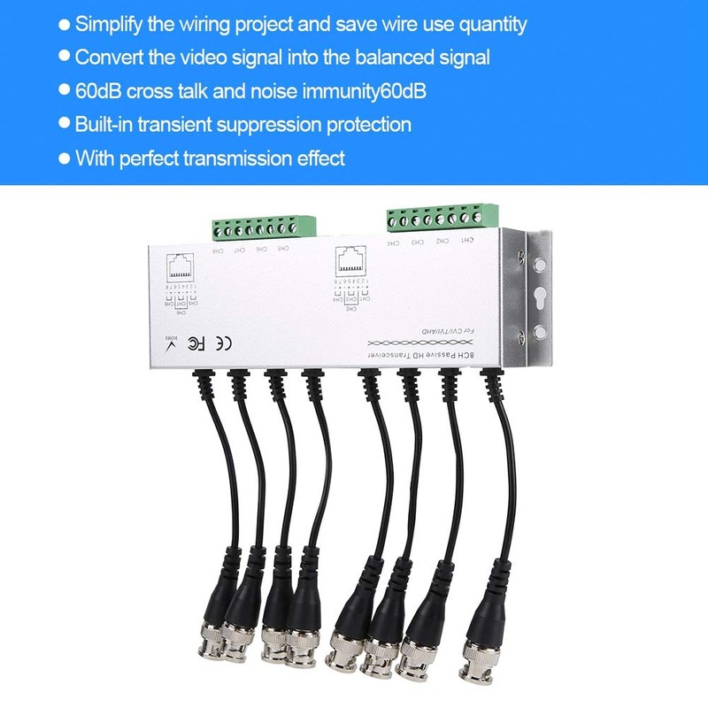 Video Balun Para 8CH HD AHD TVI de Cámara CVI