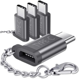 JSAUX Micro USB (Female) to USB C Adapter 4-Pack, Aluminum USB Type C Adapter