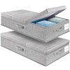 Supowin Underbed Storage Containers Bin with Lids, Large Under Bed