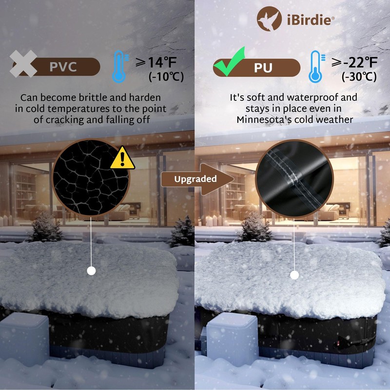 iBirdie Outdoor Waterproof Hot Tub Swim SPA Cover 230 x