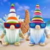 Godeufe Set of 2 Summer Beach Gnome Figures Spring Decoration