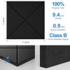Sonicism 12 Pack X-Lined Acoustic Panels with Self-Adhesive, 12" X