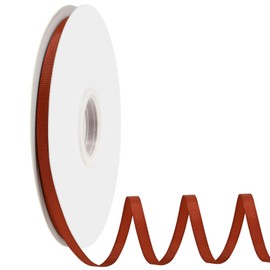 Ribreeze 1/4 inch Rust Grosgrain Ribbon 50 Yards for Gift Wrapping Weddings DIY Floral Decor Sewing & More