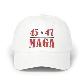 Trump 45/47 2024 MAGA Campaign Hat - Embroidered Trump 45 47 Hat, Trump 45 47 Snapback Hat, Trump 2024 MAGA Embroidered Hat, Patriotic Gift