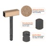 sourcing map 6pcs Grinding Wheel Dresser Set 80 Grit Diamond