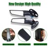 Motorcycle Rear View Mirrors with LED Turn Signal Lights Stealth