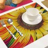 Walmsco Placemats Oil Painting Sunflower Decor For Dining Room Kitchen