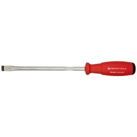 PB Swiss Tools Swiss Grip Slotted Screwdriver, Total Length 12.6 inches (320 cm), Compatible Screw M8 8140-7-200