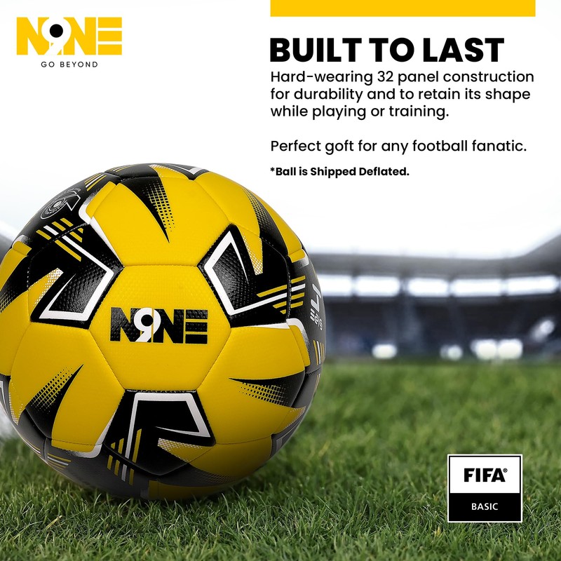 NINE Premium Quality Footballs Striker - Size 3, 4, 5