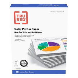 Tru Red 513099 8.5-Inch X 11-Inch Multipurpose Paper 20 Lbs. 96 Brightness 500/Rm