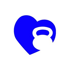 STICKER DAD Kettlebell Heart Vinyl Decal by stickerdad® - Size: 4", Color: Blue - Windows, Walls, Bumpers, Laptop, Lockers, etc.