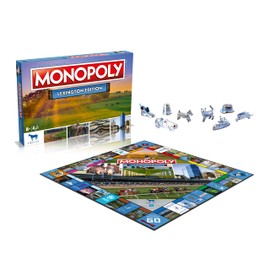 Monopoly Board Game - Lexington Edition: 2-6 Players Family Board Games for Kids and Adults, Board Games for Kids 8 and up, for Kids and Adults, Ideal for Game Night