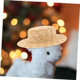 HOOTNEE Straw Hat Mini Craft Hat Decorative Knitting Hat Small Decoration Accessories Small Hats Craft Mini Hats Miniature Mini Hats Knitting Straw Hat