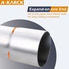 A-KARCK Straight Exhaust Pipe 2" OD, Stainless Steel 40" Long