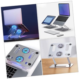 Operitacx Höhenverstellbarer Laptop Lüftern Faltbares Belüftetes Kühlregal Für Gaming Laptops