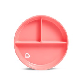 munchkin FDMU11473PP Sticky Suction Cup Plate, Light Pink