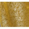 Wowfabric4less123 Yellow Gold Paisley Metallic Brocade Fabric 60” Width Sold