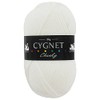 Cygnet Chunky White Yarn: 100g