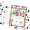 Glamping Glamorous Camping-Themed Thank You Notes for Girls, Ten 4"