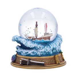 Nemesis Now One Piece Going Merry Snow Globe – Official Licensed Anime Collectible, Straw Hat Pirates Ship Display with Glitter Effect, Hand-Painted Detail, for Anime Fans and Collectors, 14cm