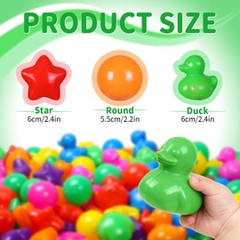 STARBOLO Ball Pit Balls Duck Balls for Toddlers - 100 200 500 Pack BPA Free Crush Proof Plastic Balls for Ball Pit, Gift for Kids Toddlers Birthday Christmas Decor Giant Friendship Banner Props
