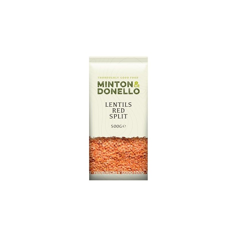 Minton & Donello - Lentils Red Split, 500g - Suitable