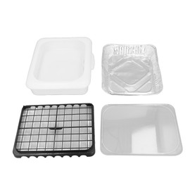 Foil Tray Holder Set Insulation Lightweight Portable Food Foil Dish Pan Carrier with Lid for Camping Picnic Party