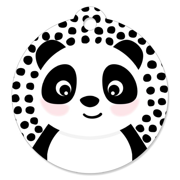 Party Like a Panda Bear - Baby Shower or Birthday Party Favor Gift Tags (Set of 20)
