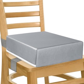 Toddler Booster Seat for Kitchen Chair Dining Table, Washable Thick Strong Support Portable Booster Chair for Toddlers Eating, Easy Cleaning Booster Seat Cushion Detachable with Adjustable Straps