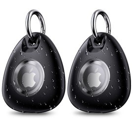 AirTag Case, IPX8 Waterproof Case for Air Tags, Waterproof, Abrasion Resistant, Oil Resistant, Flame Retardant, Thin, Shockproof, Convenient, Lightweight, Anti-Lost, AirTag Key Holder, Hang on