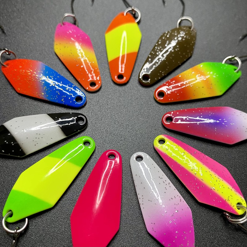 Psarás Dragon trout spoon set box, 12 pieces, 2.3 g,