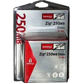 Iomega Zip Disk, PC/MAC Format, 250MB, 8/PK