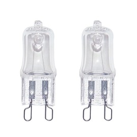 ShuoHui 2-Pack G9 Halogen Oven Bulb 20W/25W/28W/40W 230V 300℃ Heat Tolerant for Neff/AEG/Zanussi/Bosch/Oven (20 Watts)