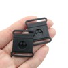 TAODAN 20PCS Badge ID Strap Thin Pull Buckle 25mm Plastic