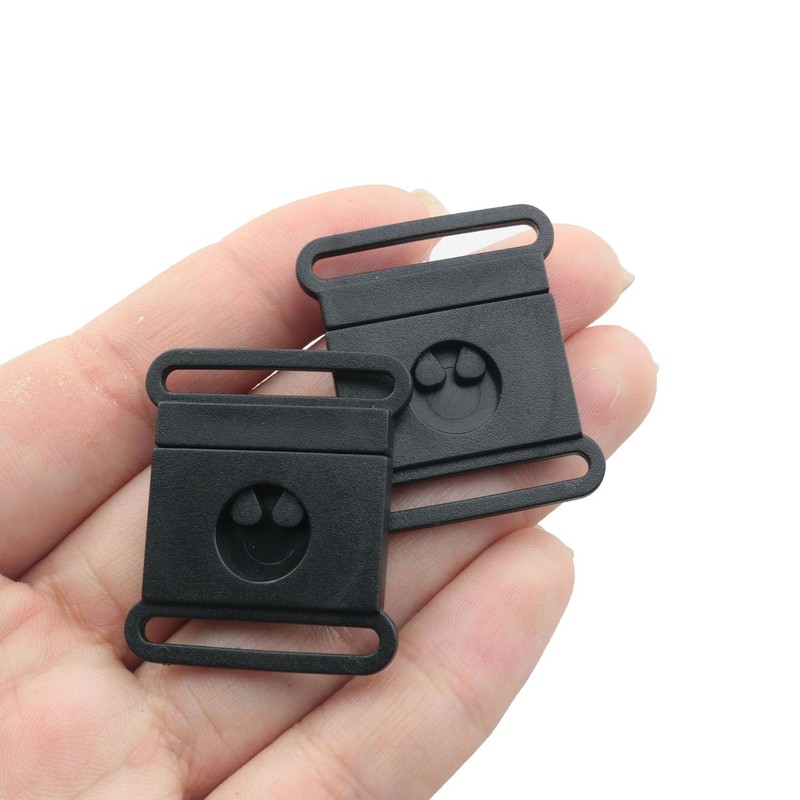 TAODAN 20PCS Badge ID Strap Thin Pull Buckle 25mm Plastic