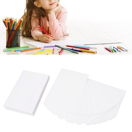 Pack of 100 Paper Cardboard, 4 x 6 White Blank Cardboard, Flash Cards, Stamp Card Paper for DIY Projects, Scrapbooks, Arts and Crafts
