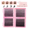 804 Kit Extension De Pestañas Maquillaje Completo Diy 9-18mm