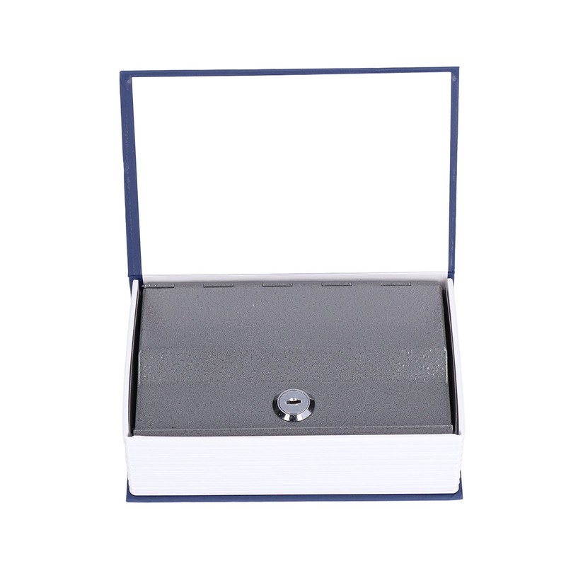 Safe Box Simulation Book Shape Decorative Storage Money Case for