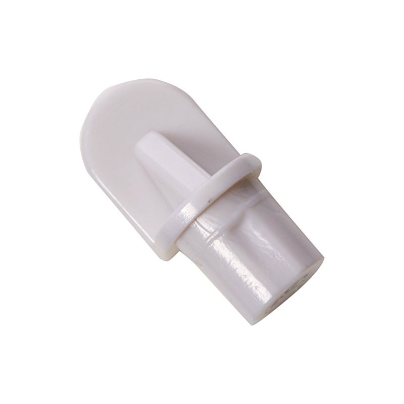 Merriway BH03699 (100 Pcs) Plastic Push-In Shelf Support Studs, White