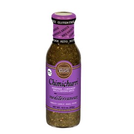 Gaucho Ranch Chimichurri Sauce Mediterranean | Chimichurri Seasoning Mix of Parsley, Basil, Garlic and Thyme | Adobo Sauce Gluten Free, Keto, Vegan | Ideal for Meat - 12.5oz