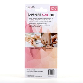 Swosh Sapphire Nail Files (Pack of 3)