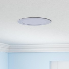 CycevSun 6 Pack LED Recessed Lighting 6 Inch with Night Light, Dimmable 5CCT Canless Ultra Thin Wafer Downlight Soffit with Junction Box, 5 Color Selectable, 12W, ETL & Energy Star