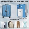 EULANT 2pcs Vacuum Storage Bags with Pump for Travel, Reusable
