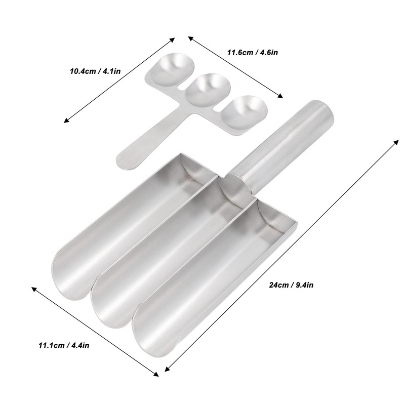 Meatball Maker with Cutting Spoon Stainless Steel Meat Baller Spoon
