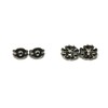 Salish Sea Inspirations Black Onyx Titanium Hypoallergenic Stud Earrings (Medium