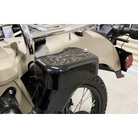 Kijima Honda 102-472 Motorcycle Parts Air Cleaner Duct Cover, FRP Black Gel Finish, CT125 Hunter Cub