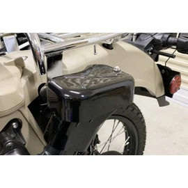 Kijima Honda 102-472 Motorcycle Parts Air Cleaner Duct Cover, FRP Black Gel Finish, CT125 Hunter Cub