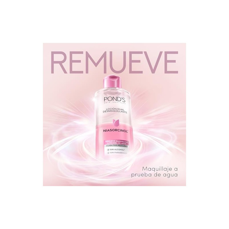 POND'S Loción Dual Desmaquillante con Niasorcinol para todo tipo de